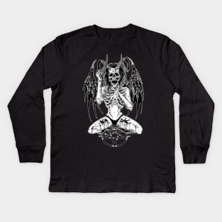 BTC Demon Witch (BACK PRINT!) Kids Long Sleeve T-Shirt